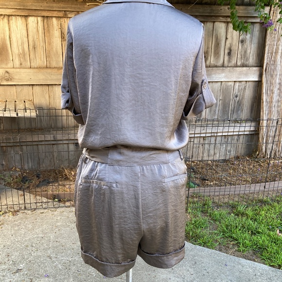 Neutral Satin Finish Romper by Apt 9. - Picture 4 of 7